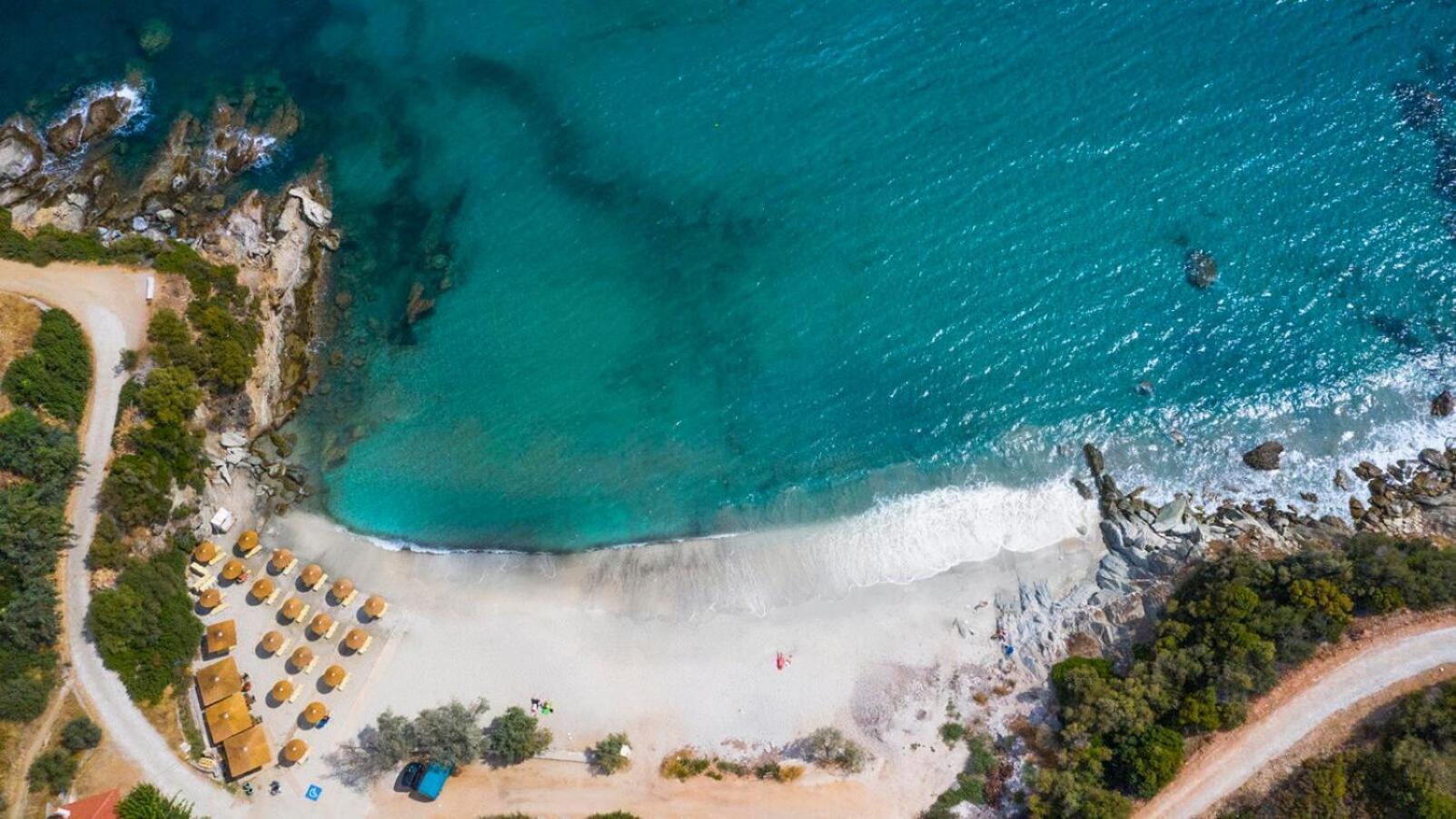 Aegean Beachfront Petriaí 外观 照片